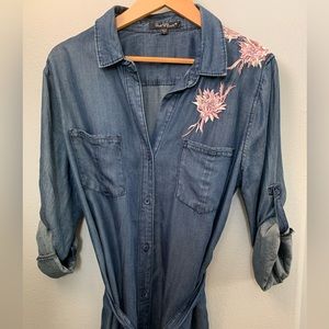 Velvet Heart Chambray Shirt Dress